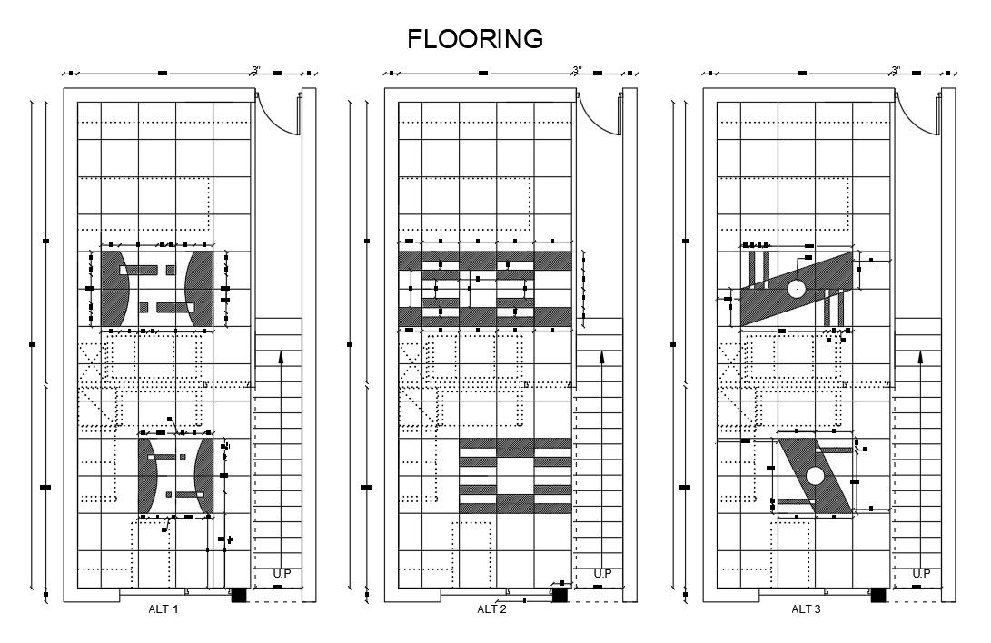 A layout of the 26’x14’ office plan is given in this AutoCAD drawing model. Download now.
