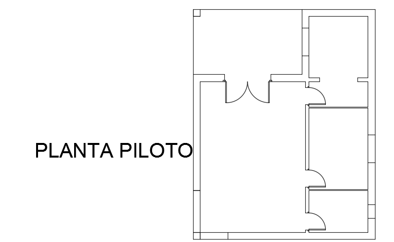 A layout of the 8x10m house plan AutoCAD drawing
