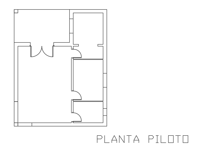 A layout of the 8x11m single family house plan cad drawing