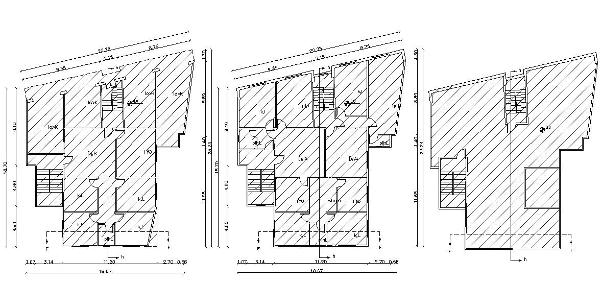 All Floor Plans Of Commercial And Residential Building Dwg File