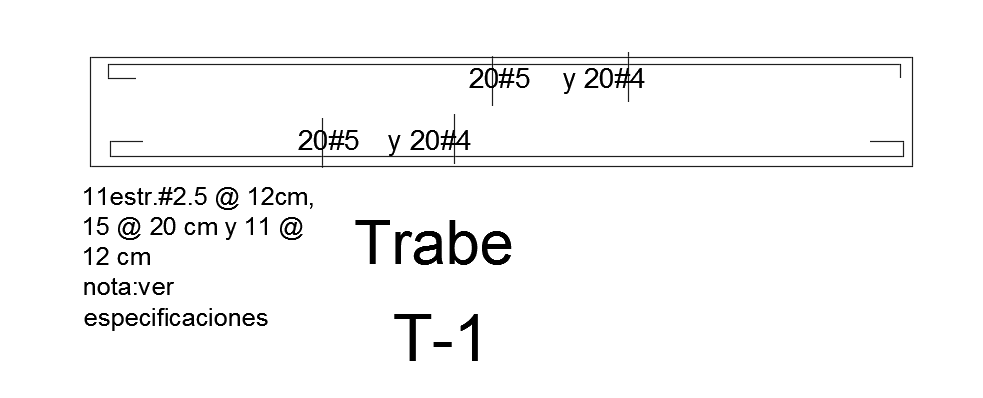 A longitudinal section view of the 10x15m house building beam drawing