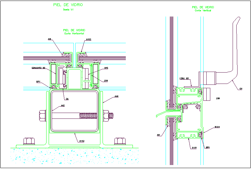 Aluminium door design view