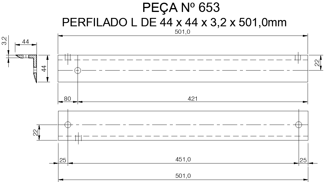 Aluminum Handle Section Details AutoCAD DWG File