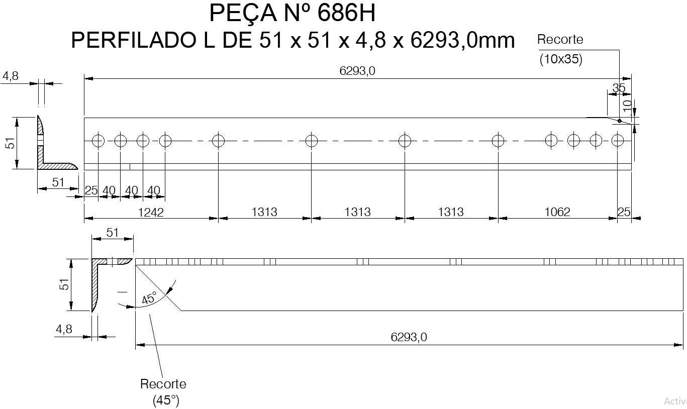 Aluminum Hole Clip Layout Design AutoCAD DWG File