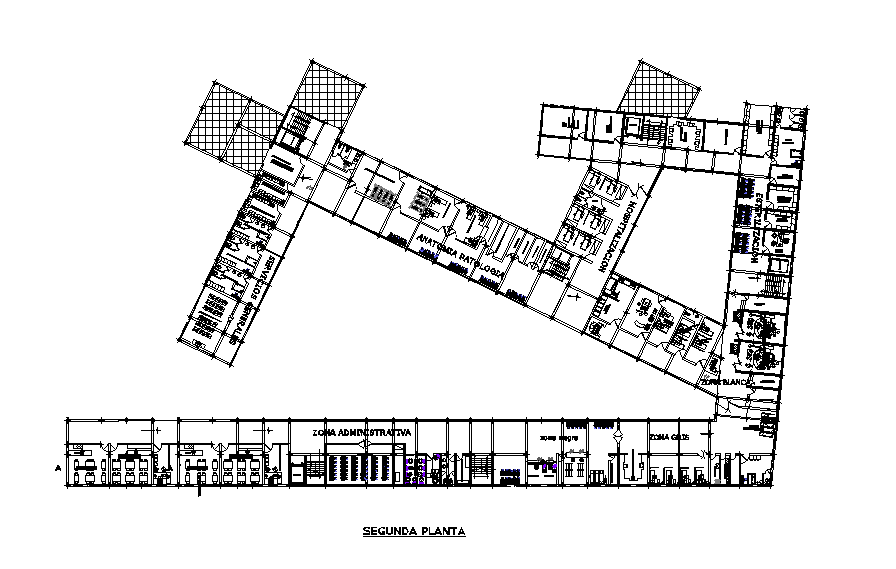 Amazing hospital plan is given in this Autocad drawing model. Download now.