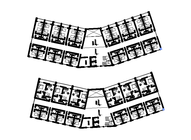 Amazing hotel plan is given in this Autocad drawing model. Download now.