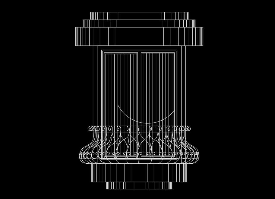 Amazing traditional window detail drawing