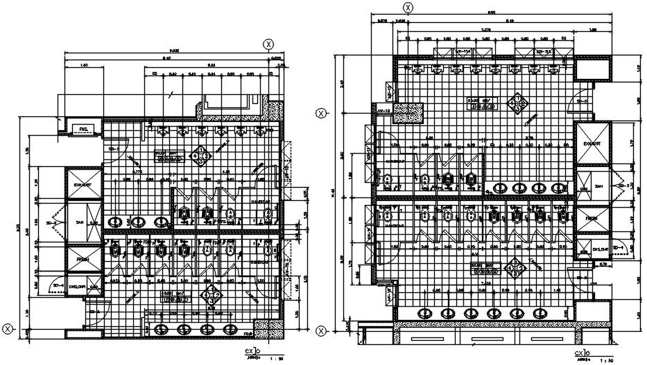 An architectural floor plan drawing of the toilet is given in this AutoCAD Drawing.Download the AutoCAD 2D DWG file.