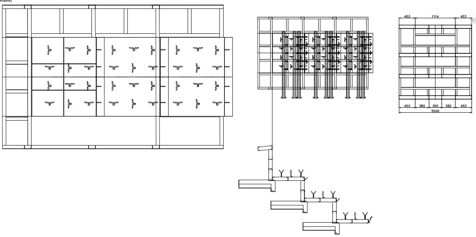 Anchor bar details of the chamber design in AutoCAD 2D drawing, CAD file, dwg file