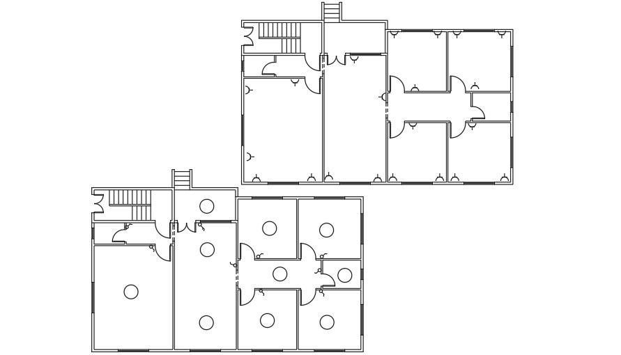 An electrical layout of the 17x10 Meter home plan