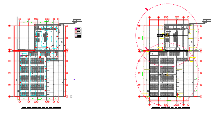 An electrical layout of the 78x144m keg warehouse