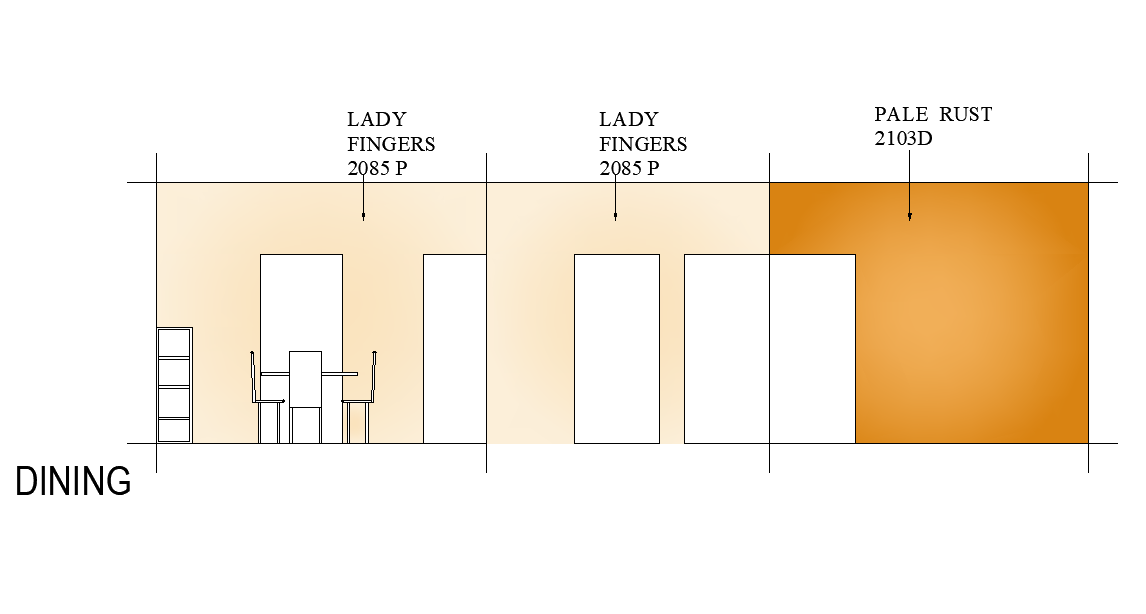 An elevation of 24’x39’ house plan of dining area is given in this AutoCAD drawing file.Download now.