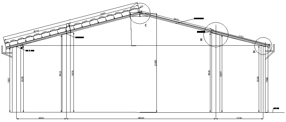 An elevation of roof plan of the Burundi church detail is given in this AutoCAD 2D DWG drawing file. Download the 2D Autocad DWG drawing file.