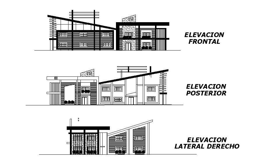 An elevation view of College building is available in this Autocad DWG drawing file. Download now.