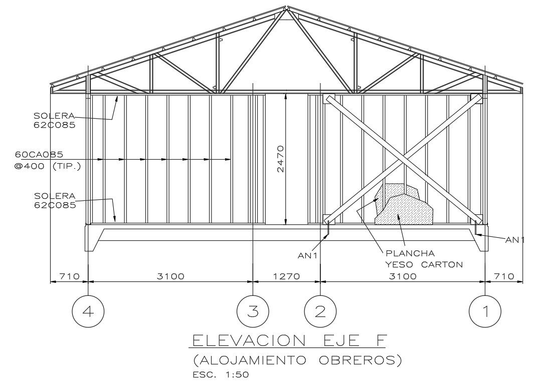 2D Building Elevation View | AutoCAD DWG File Download