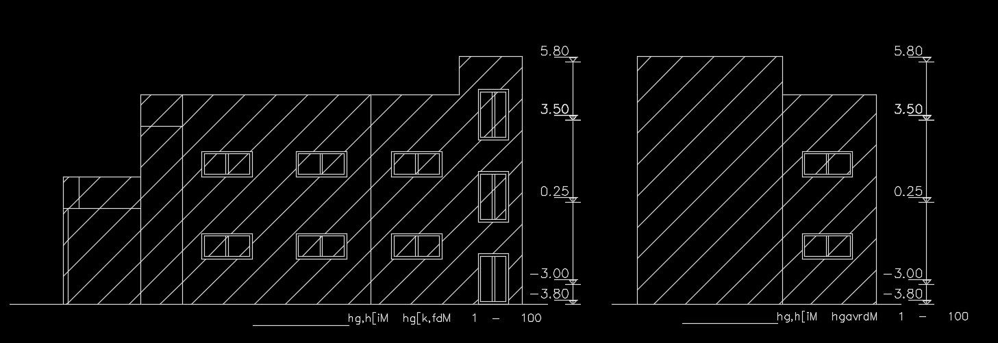 An elevation view of the 15x10m 3bhk house building