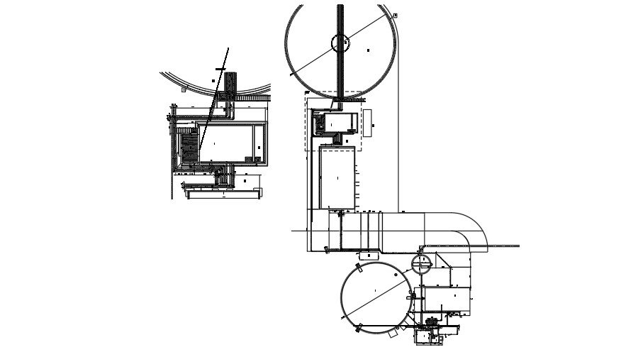 An elevation view of the 3x3m toilet building
