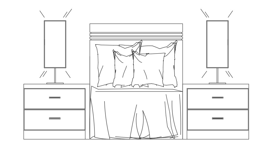 Elevation DWG Drawing of 6×6 ft Single Bed Furniture Plan