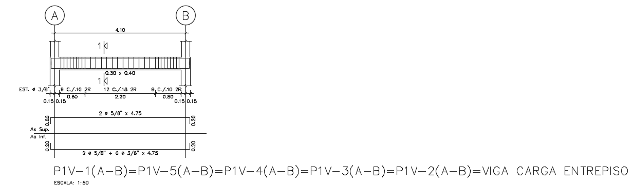An exploded view of the 4.1m length of the 18x5m house building slab