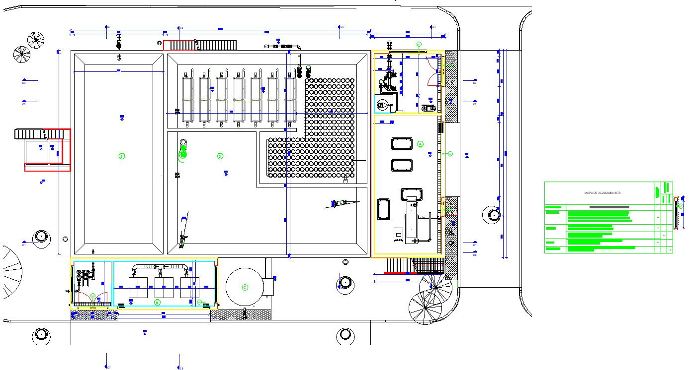 An industrial building plan 2D AutoCAD drawing