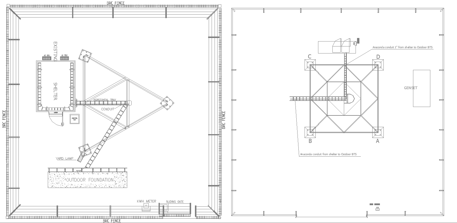 Another type of electric room section and elevation.Download Autocad DWG file.