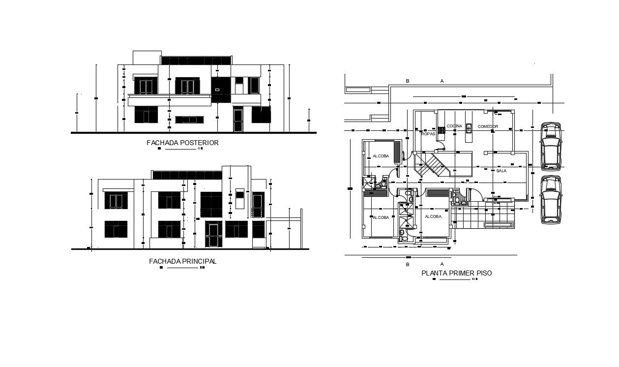 Apartment Building Plans In DWG File
