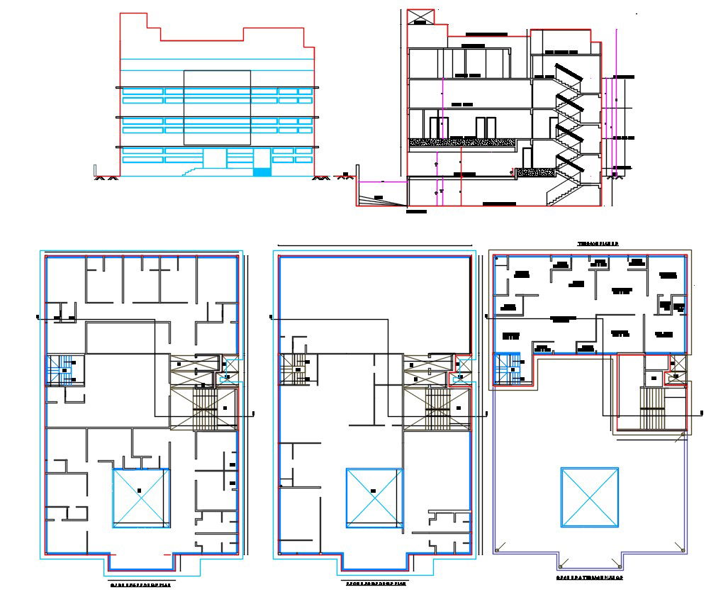 Apartment Building Project DWG File