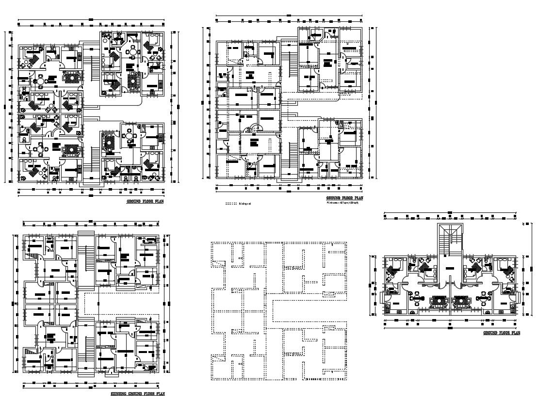 Apartment CAD plan Layout Drawing