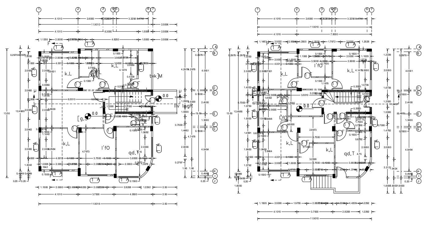 Apartment Design Plans With Basic Working Drawing AutoCAD File