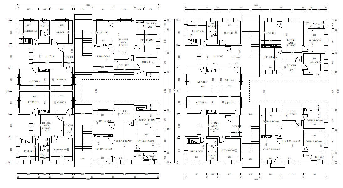 Apartment Design Plans With Basic Working Drawing AutoCAD File Free