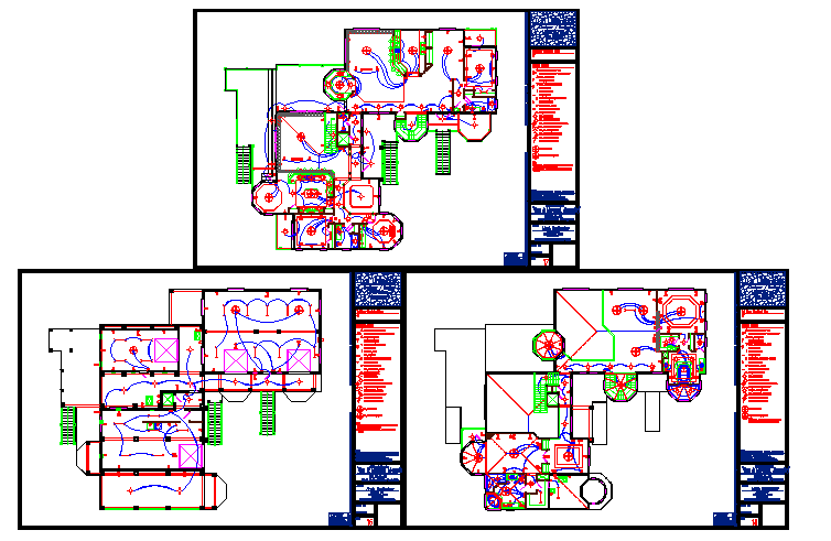 Apartment Electric Lay-out all floor detail