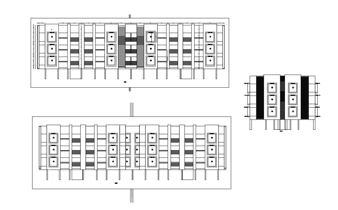 Apartment Elevation Architecture Design CAD File Download