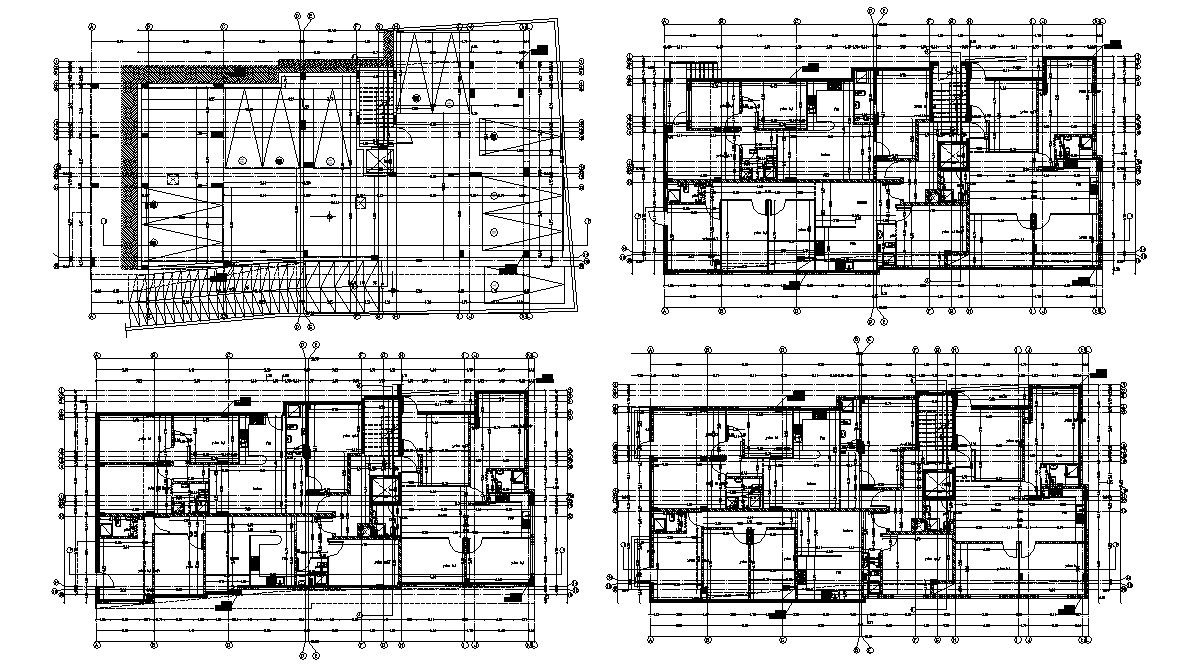 Apartment Floor Plans Design Architecture Layout CAD File