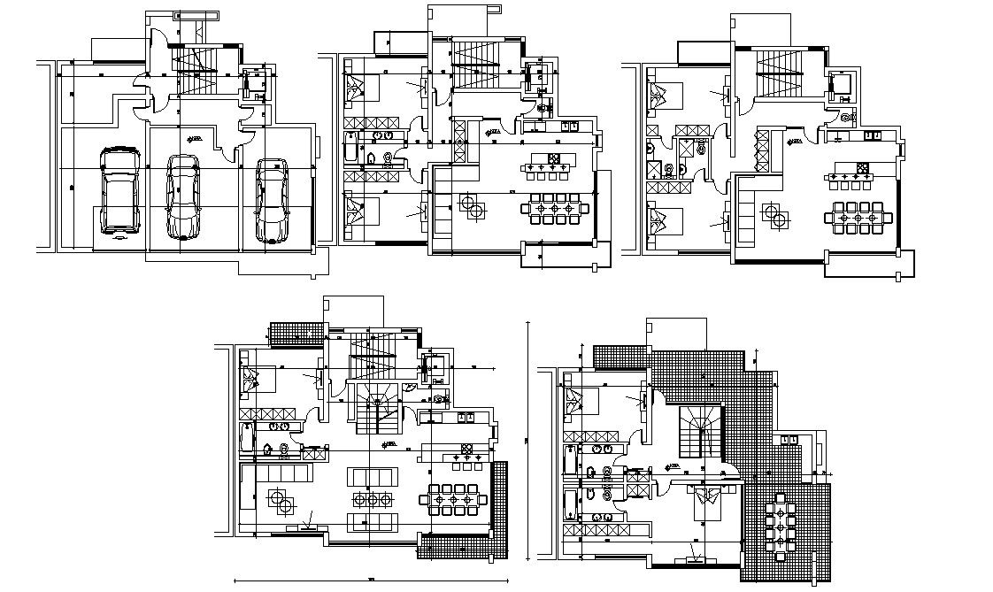 Apartment Furniture Design Plan CAD file