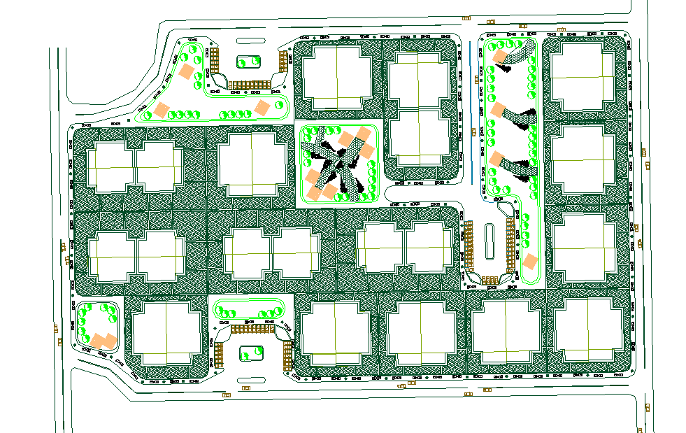 Apartment Lay-out Design DWG file