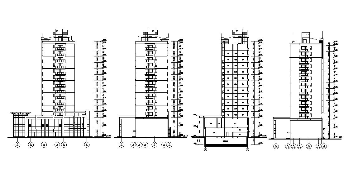 Apartment Section Drawing CAD File