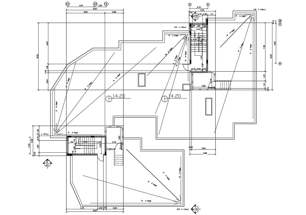 Apartment Terrace Floor Plan Free DWG File