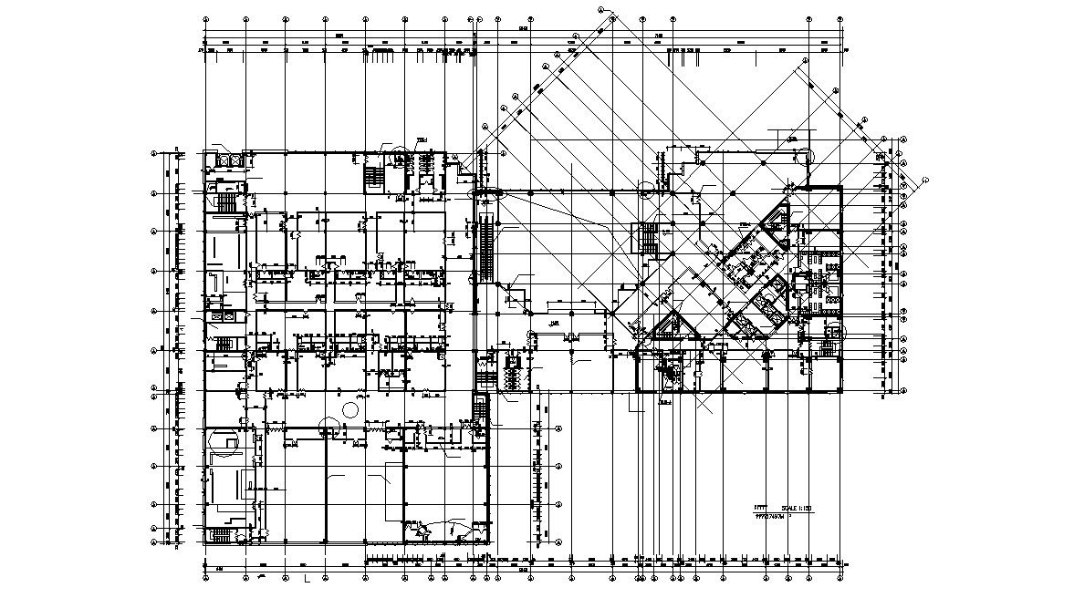 Apartment Working Layout Plan AutoCAD Drawing
