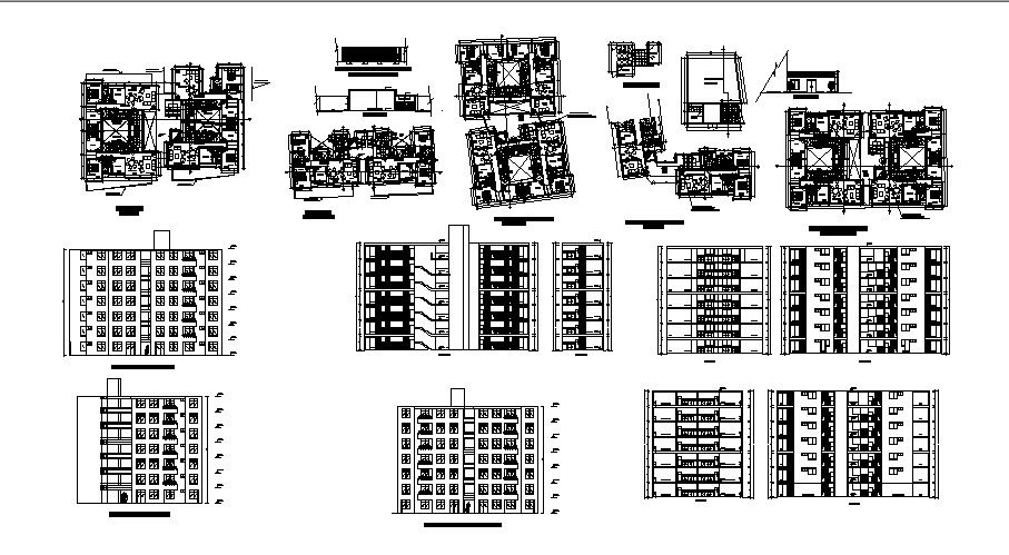 Apartment Building Plans In AutoCAD File