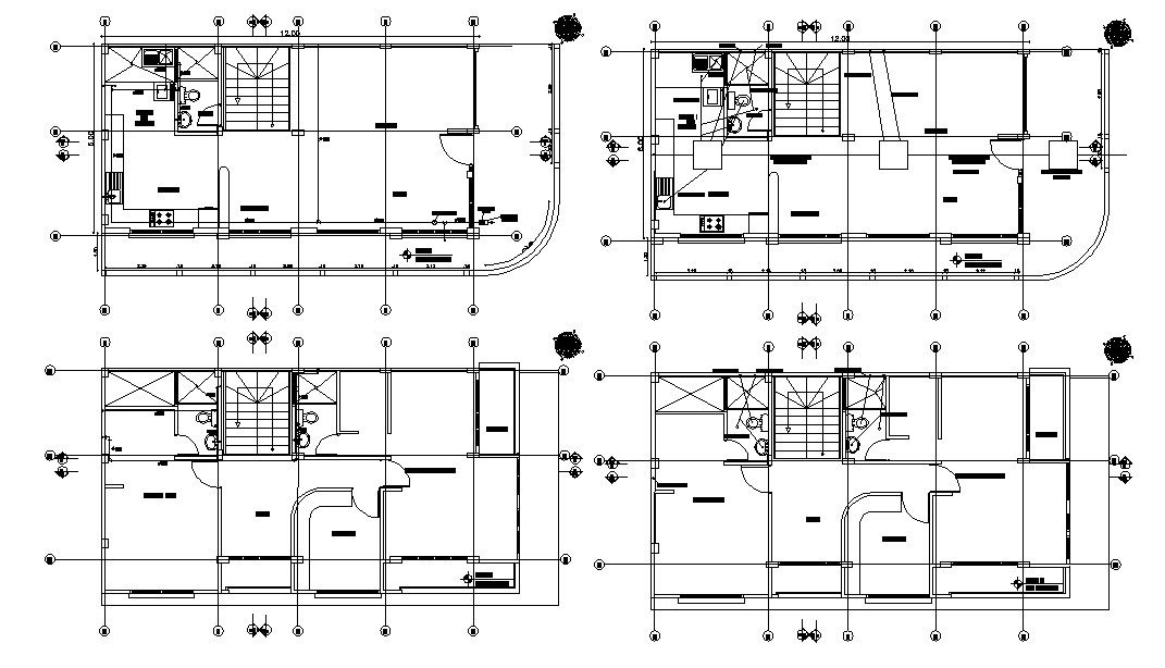 Apartment design 2d Layout Plan AutoCAD Drawing