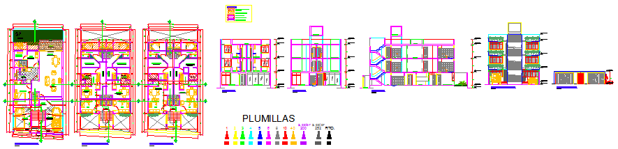 Apartment design drawing for multifamily design