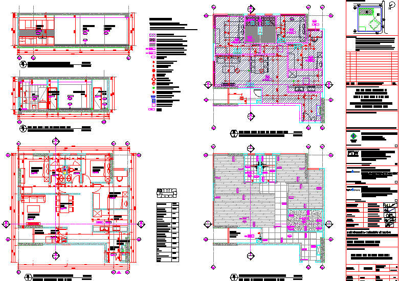 Apartment details of furniture layout , slab and ceiling details