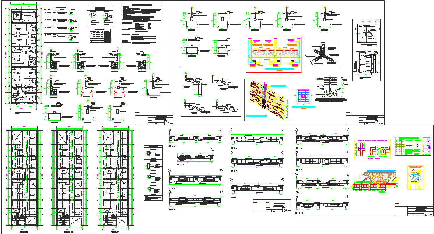 Apartment foundations and slab design and detail