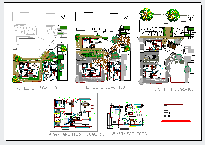 Apartment planing design drawing