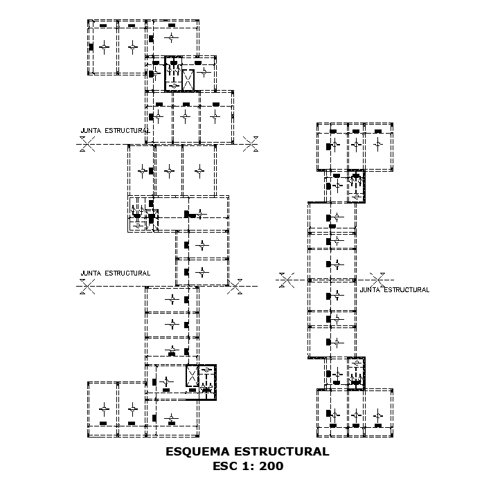 Apartment Construction Structural Plan Free Download AutoCAD File