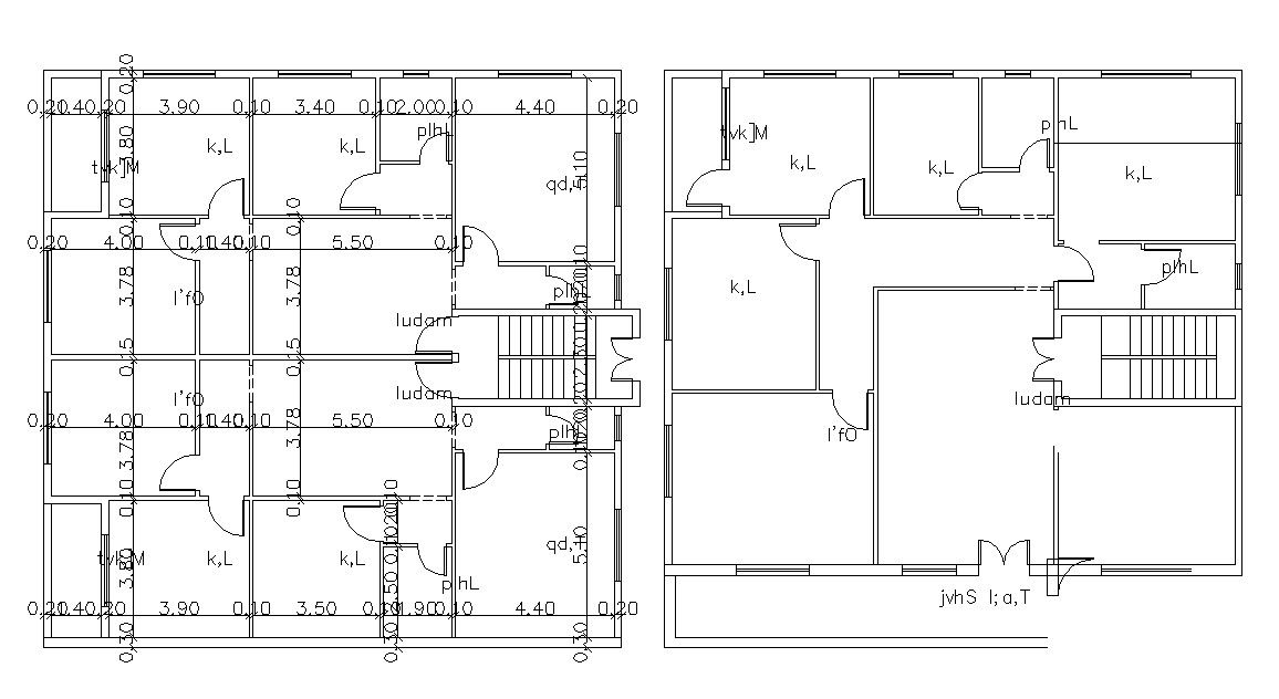 Apartment Design Layout Floor AutoCAD Plan