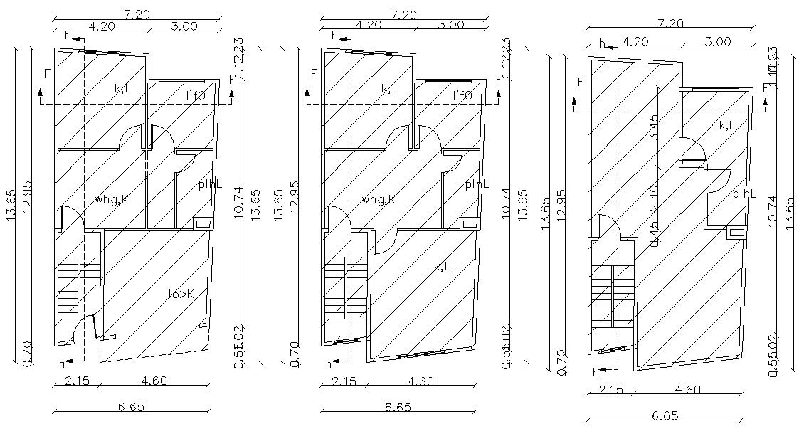 Apartment Floor Layout CAD Drawing Plan