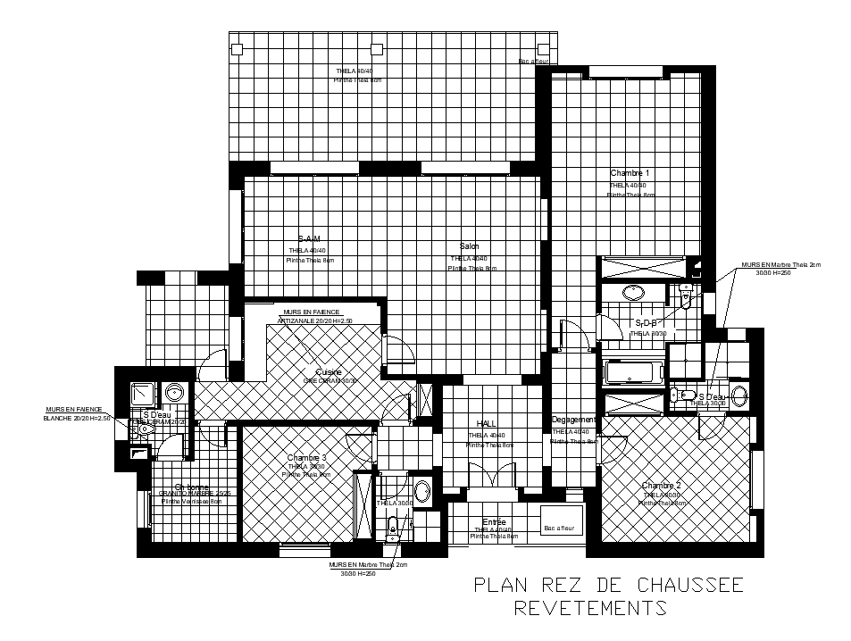 Apartment Floor Plan Coatings CAD Drawing Download DWG File