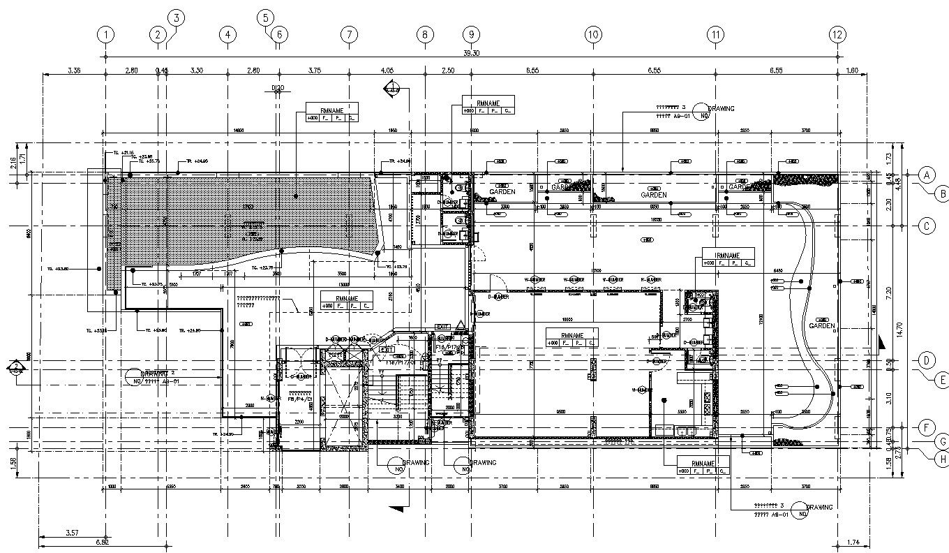 Apartment Floor planning details in AutoCAD, dwg file.