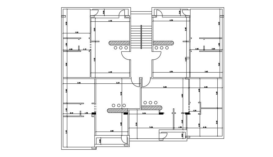 Apartment Ground Floor Plan CAD DWG File